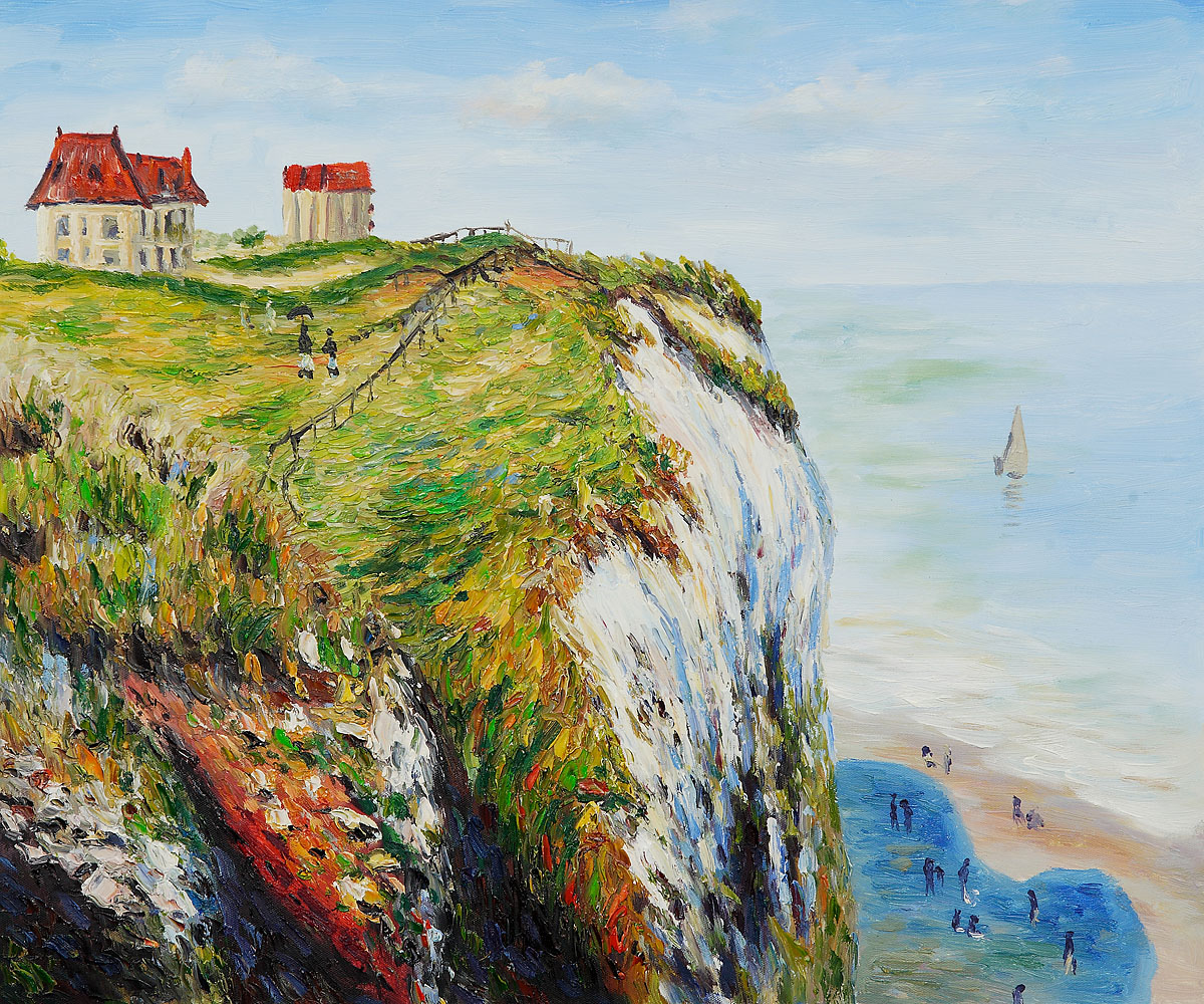 Cliff at Dieppe by Claude Monet